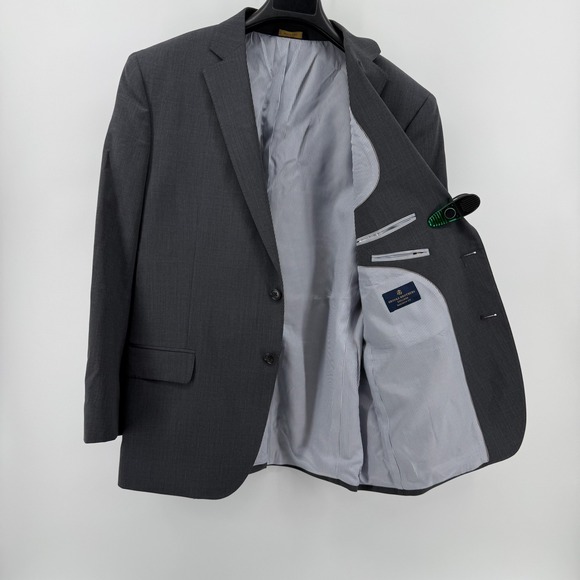 Brooks Brothers Other - Brooks Brothers Explorer Madison Fit Suit Charcoal Gray 44S 38W Wool Blend Mens